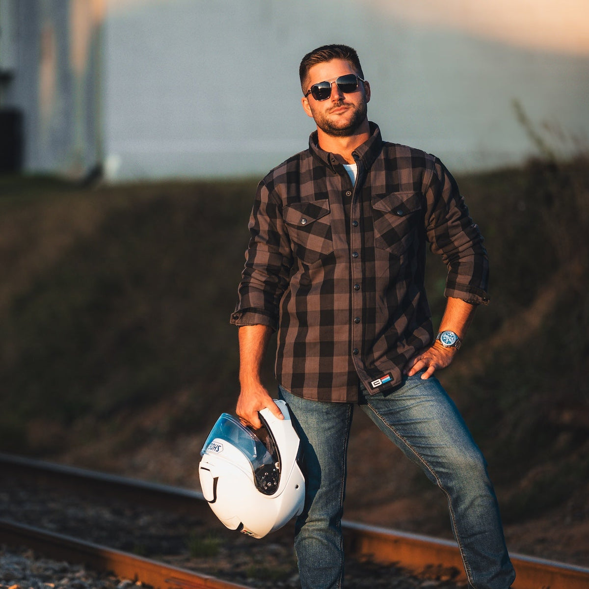 Armored Motorcycle Flannel