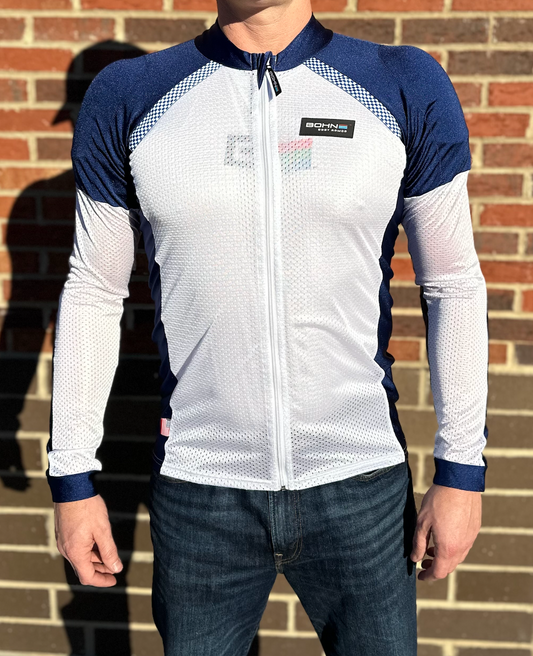 Airtex™ Armored Motorcycle Shirt - Blue + White