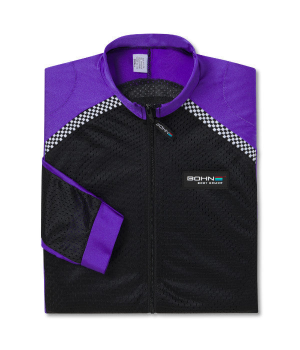 Purple Airtex Shirt Folded