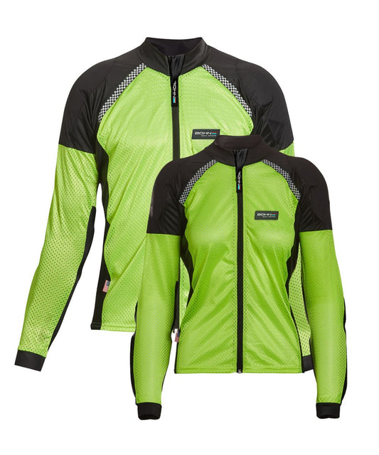 Yellow - Bohn Armor Mesh Airtex Armored Motorcycle Shirt
