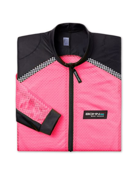 All-Season Airtex Armored Riding Shirt on Pink folded