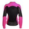 Back of All-Season Armored Motorcycle Shirt - Black and Pink - Bohn Body Armor