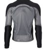 Bohn Body Armor - Grey Reflective Armored Motorcycle Shirt - Back View