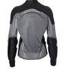 Womens Armored Riding Shirt - Grey Reflective Motorcycle Shirt - Front View