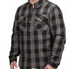 Bohn Kevlar Lined Armored Flannel - Grey-Black Front Side-Max-Quality