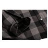 Bohn Kevlar Lined Armored Flannel - Grey-Black Sleeve-Max-Quality