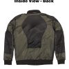 Kevlar Motorcycle Jacket – Black (Armored)