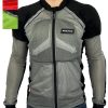 Grey Red and Hi-Visibility Adventure Armored Chest Protection Shirt-Max-Quality