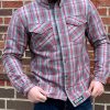 Grey and Red Armored Motorcyle Flannel front-Max-Quality