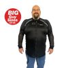 Bohn Body Armor Motorcycle Protective Shirt - Big Guy Sizes - 1x-4x Black Armored Motorcycle Shirt